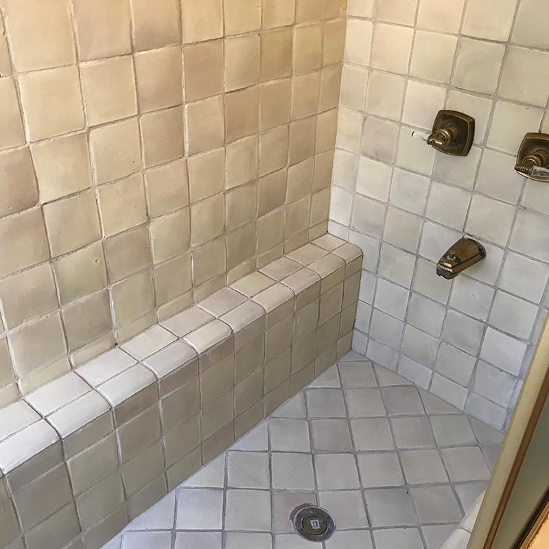 Photo of tub before a conversion to shower