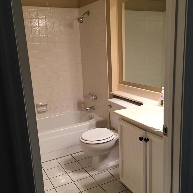 Bathroom before remodel to make it accessible for senior citizen